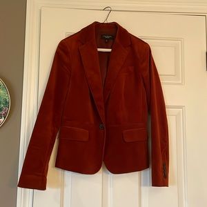 Talbots rust velvet blazer.  Size 6, very gently used.